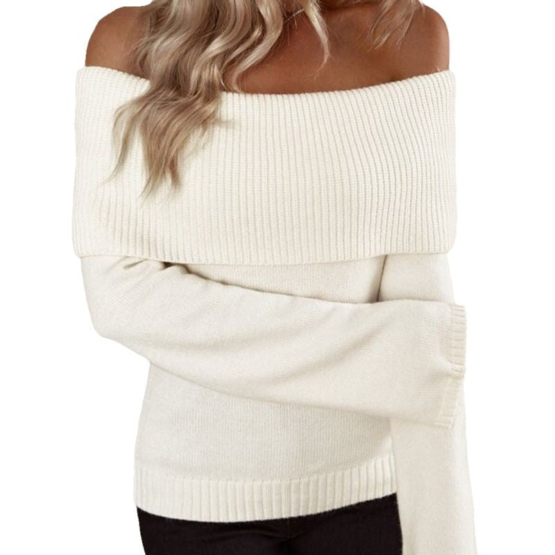 Sexy Off The Shoulder Knitted Women Sweaters