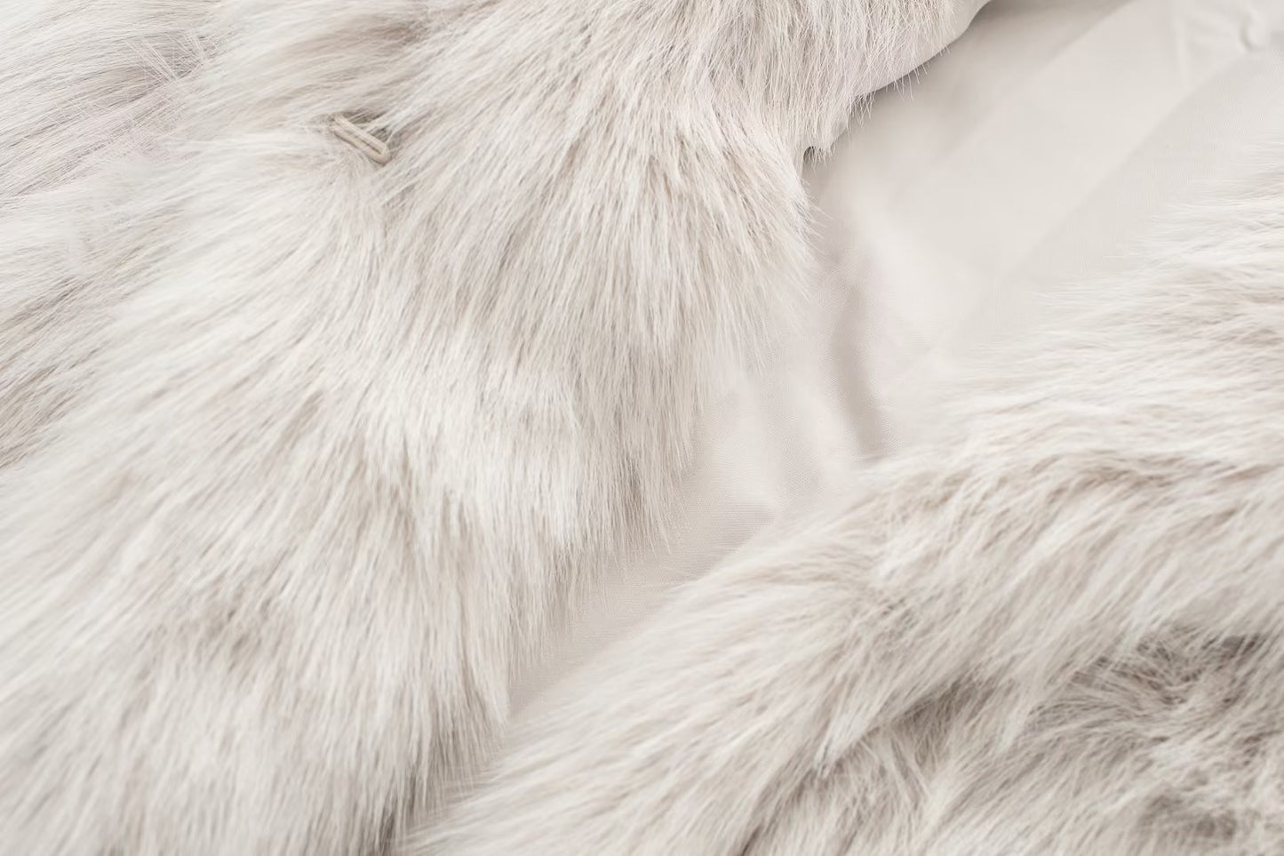 Fashion Artificial Fur Midi Length Coats for Women