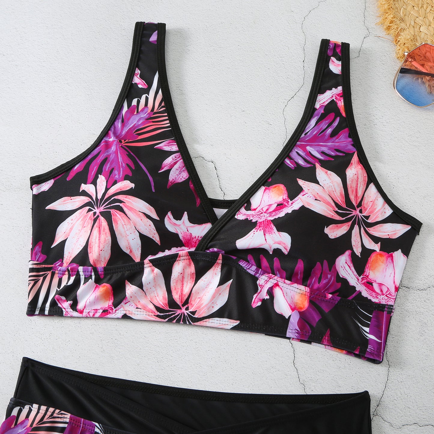 Sexy Floral Print  Summer Boxer Swimsuits