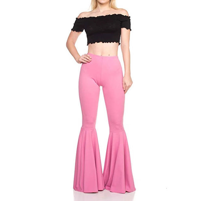 Sexy High Waist Mermaid Flare Pants