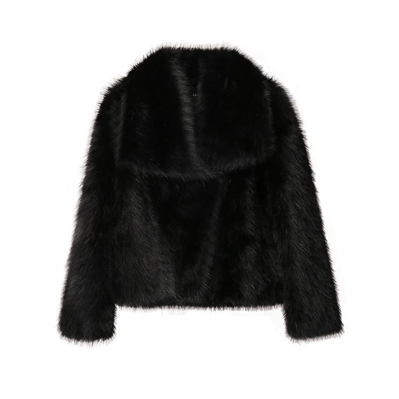 Women Faux Fur Short Overcoats