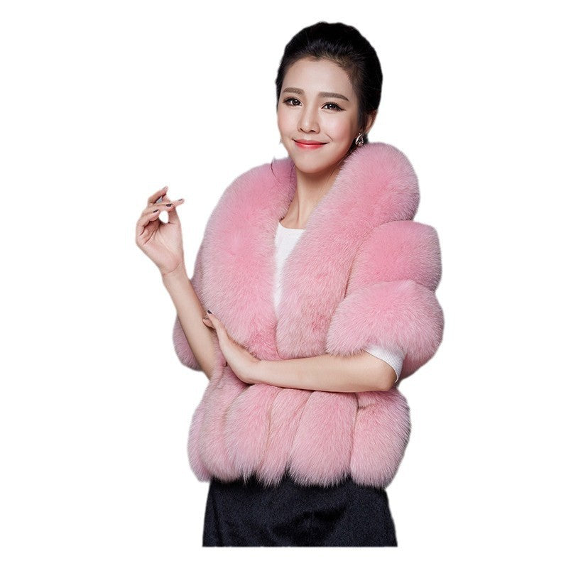 Elegant Warm Faux Fur Capes for Women