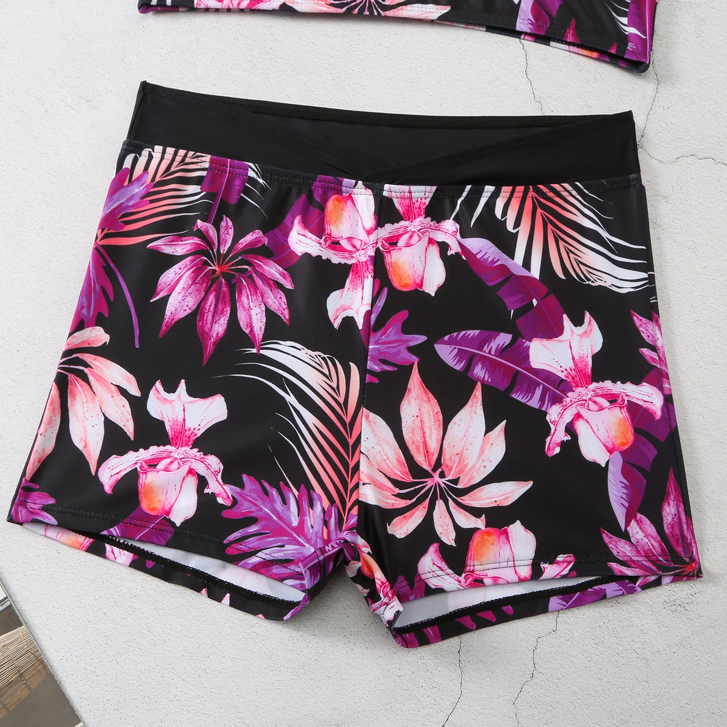 Sexy Floral Print  Summer Boxer Swimsuits