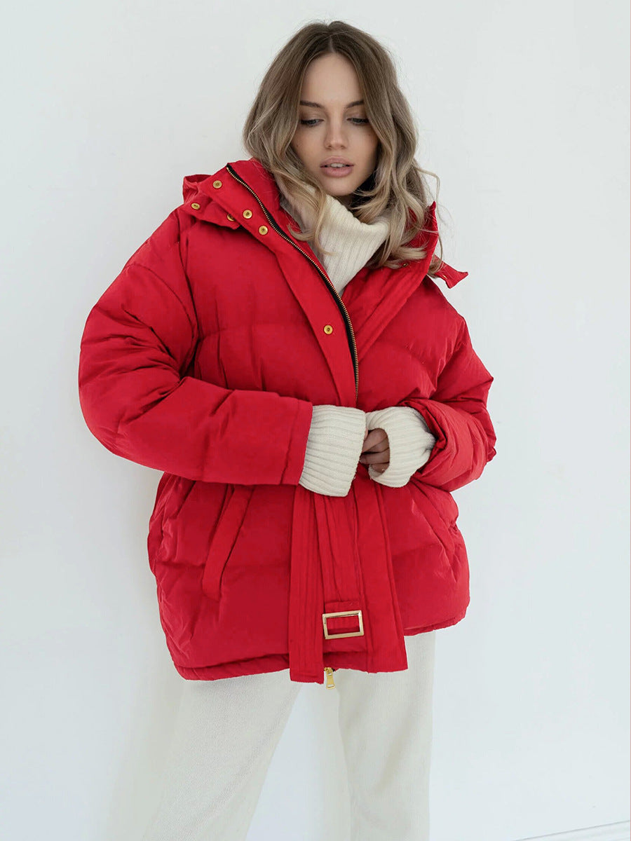 Casual Winter Zipper Cotton Jacket Coats for Women