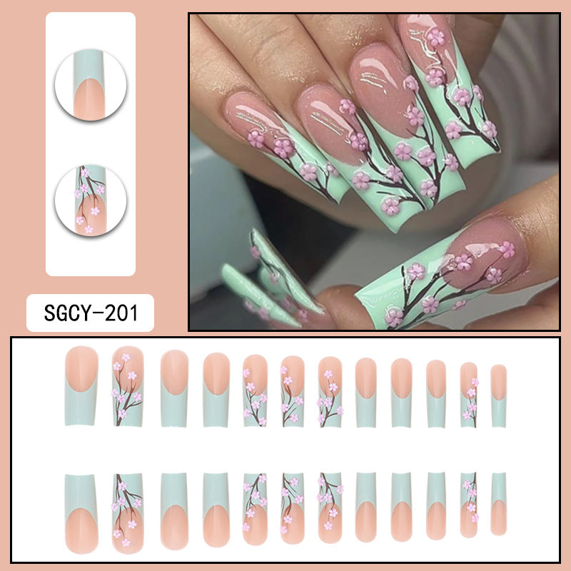 Fashion Wearable Extra Long Press on Nails