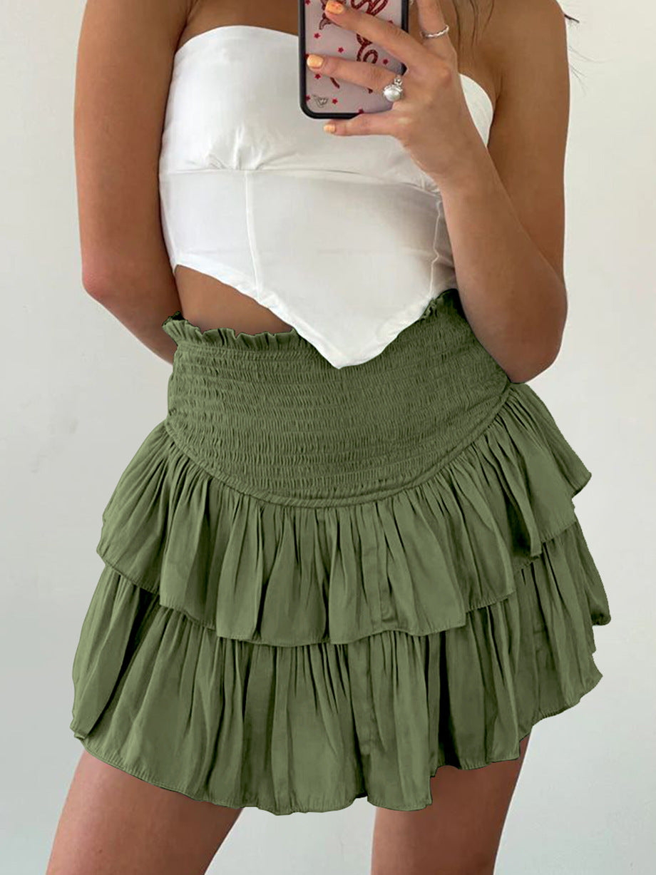 Fashion Summer Ruffled Mini Skirts for Women