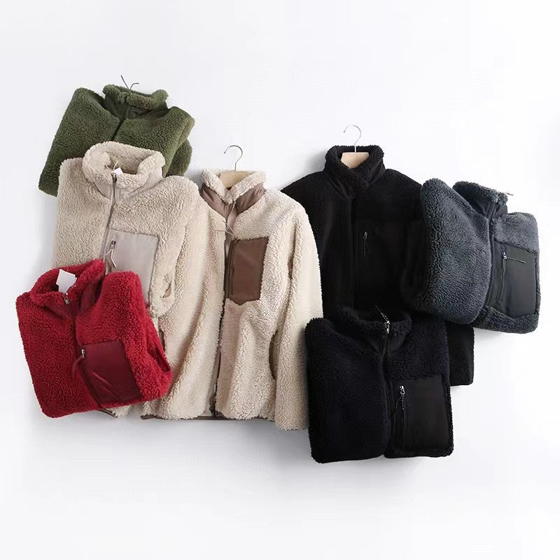 Casual Women and Men Winter Fleece Jacket Coats