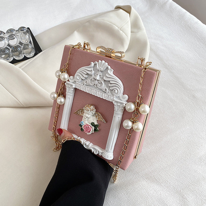 Fashion Women Pearl Design Chain Evening Party Clutch Bags