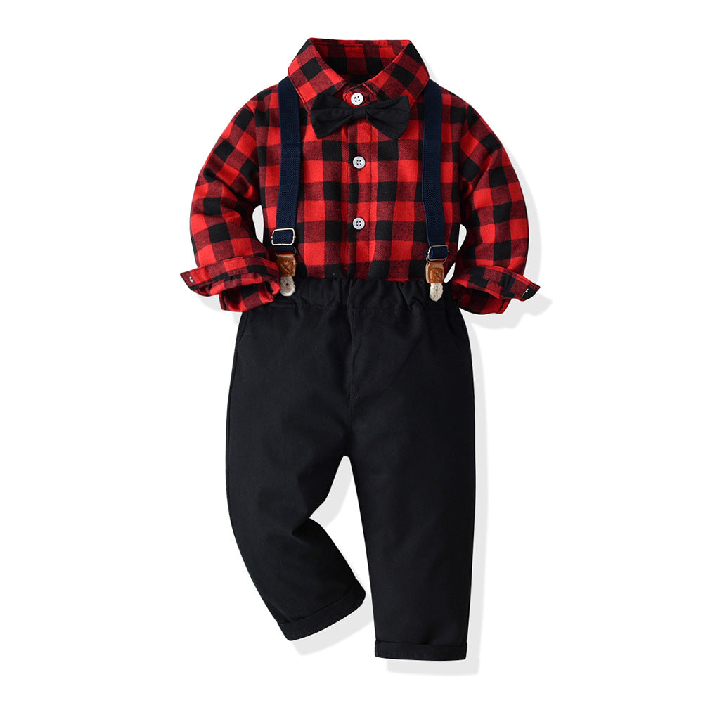 Christmas Long Sleeves Shirts and Pants for Boys