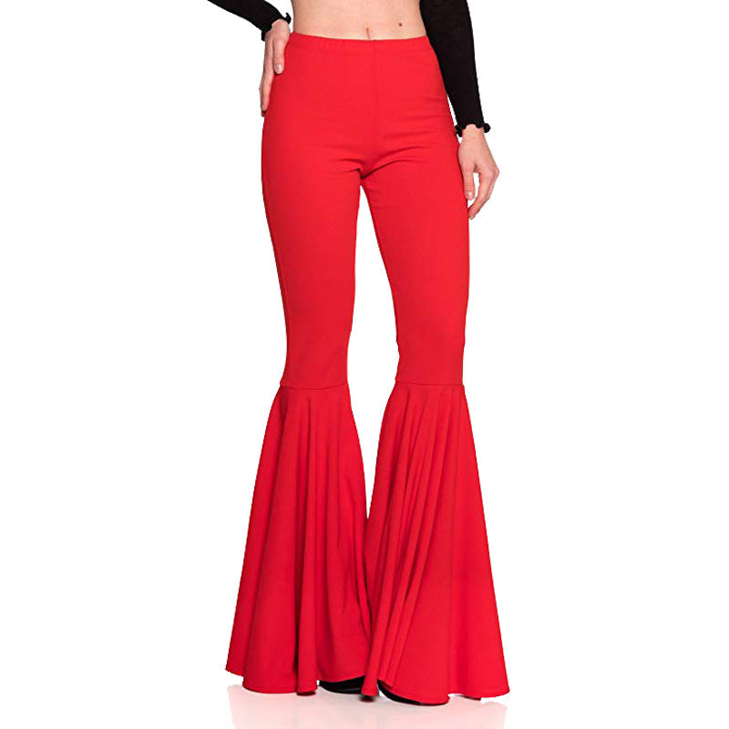 Sexy High Waist Mermaid Flare Pants