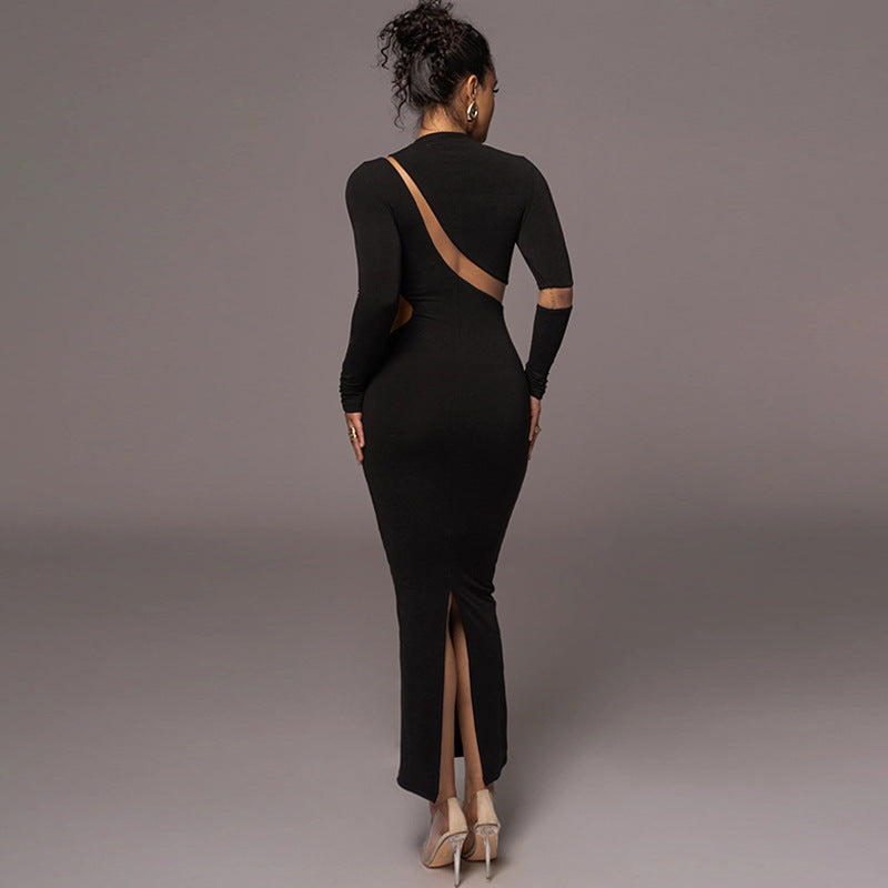 Sexy Fashion Backless Long Sleeves Dresses