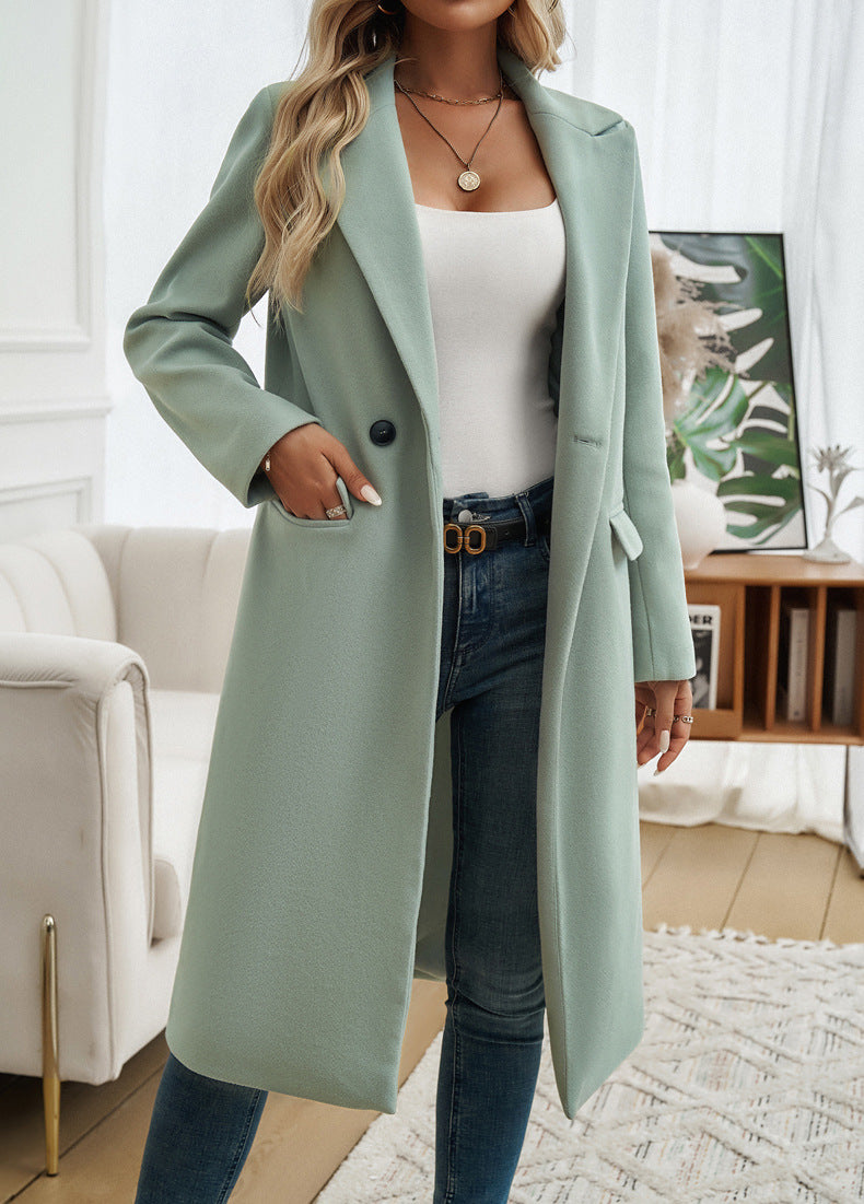 Fashion Women Turnover Collar Blazer Coats