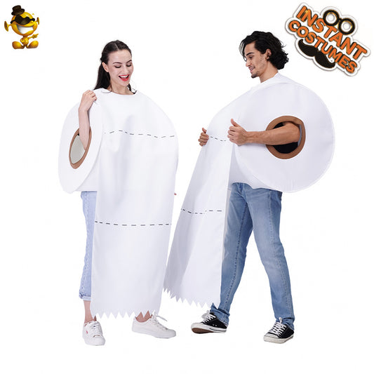 Halloween Toilet Paper spoof Costume Tops