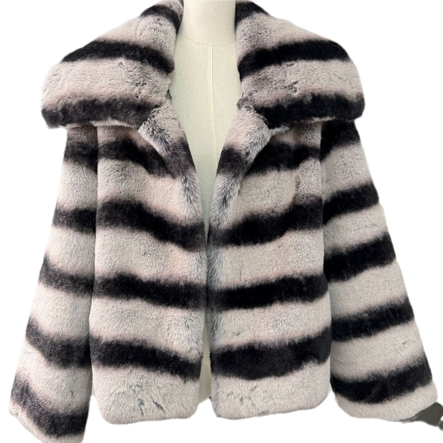 Fashion Faux Rex Rabbit Fur Warm Winter Overcoats