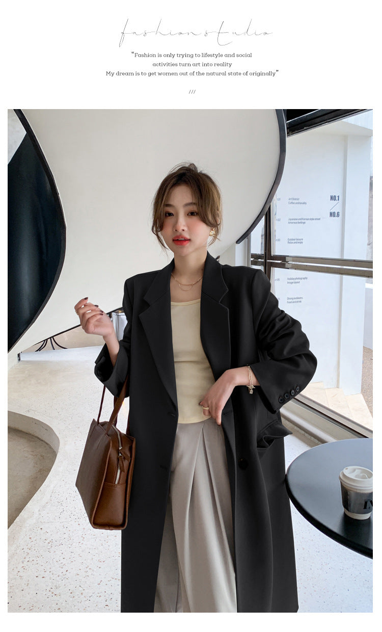 Fashion Spring Long Blazer Coats for Women