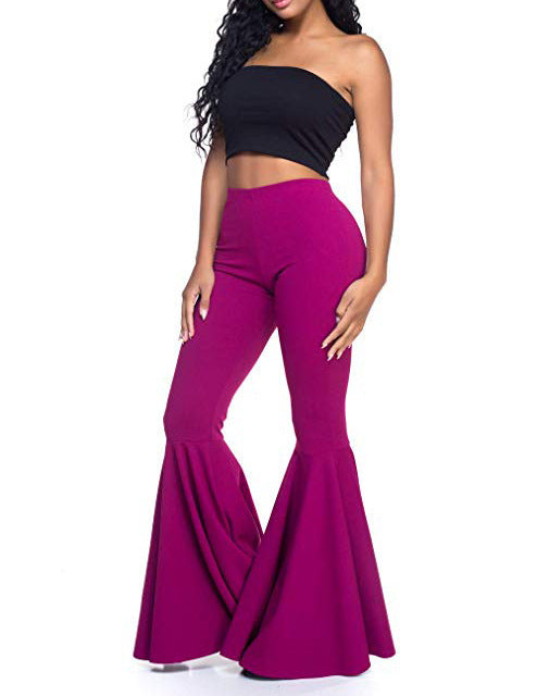 Sexy High Waist Mermaid Flare Pants