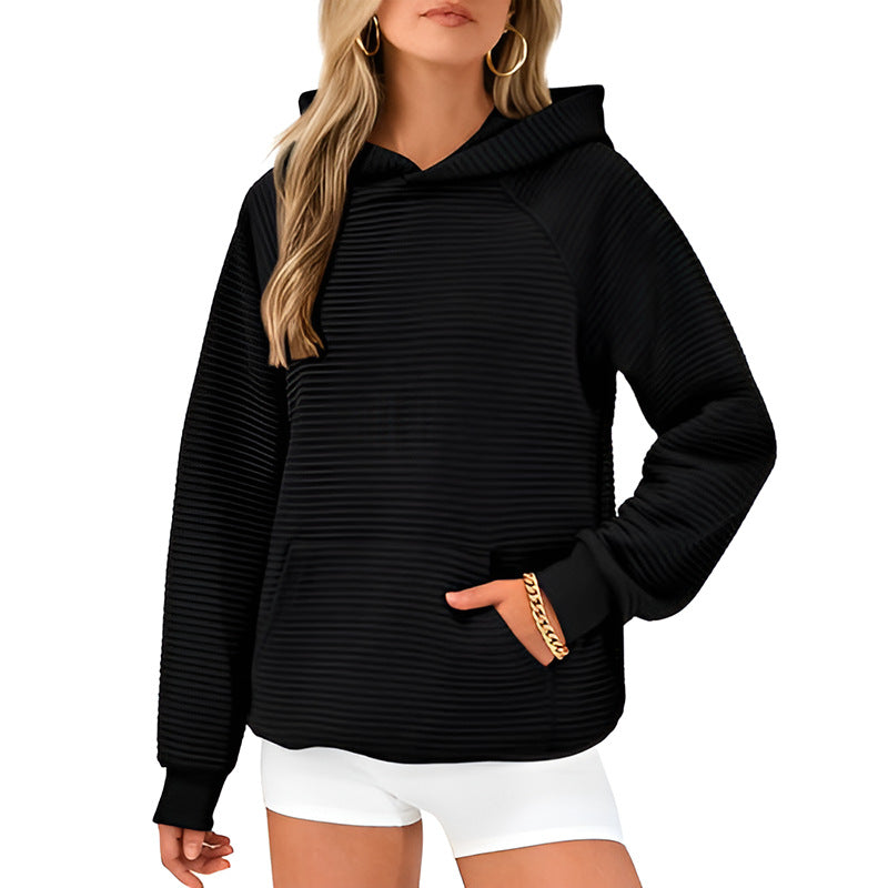 Fashion Long Sleeves Pockets Hoodies