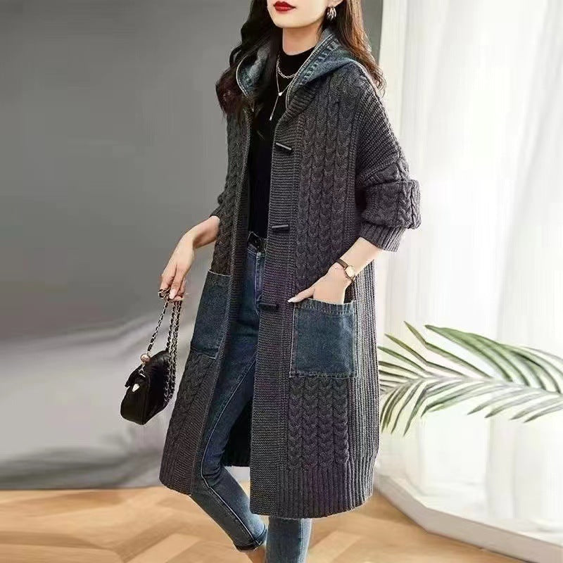 Casual Plus Sizes Knitted Cardigan Jacket Coats