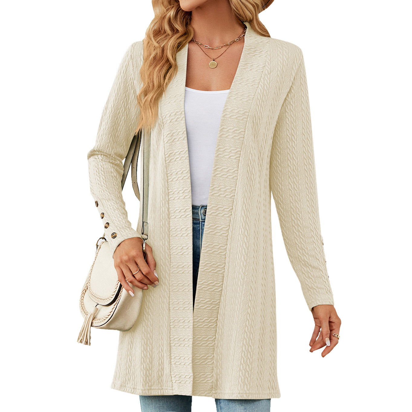 Casual Women Long Sleeves Knitted Cardigans