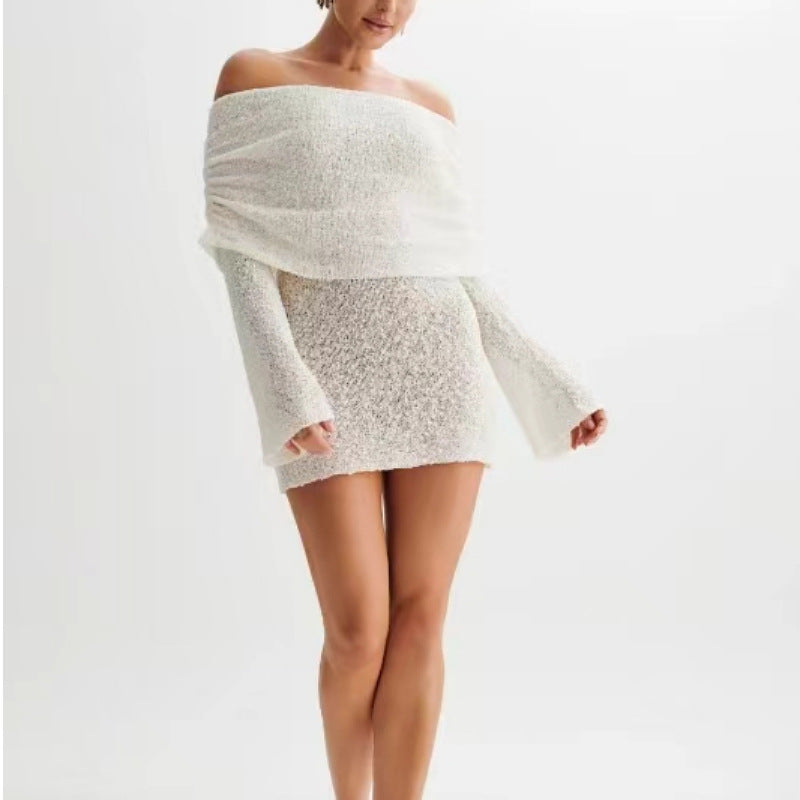 Sexy Off The Shoulder Long Sleeves Mini Dresses