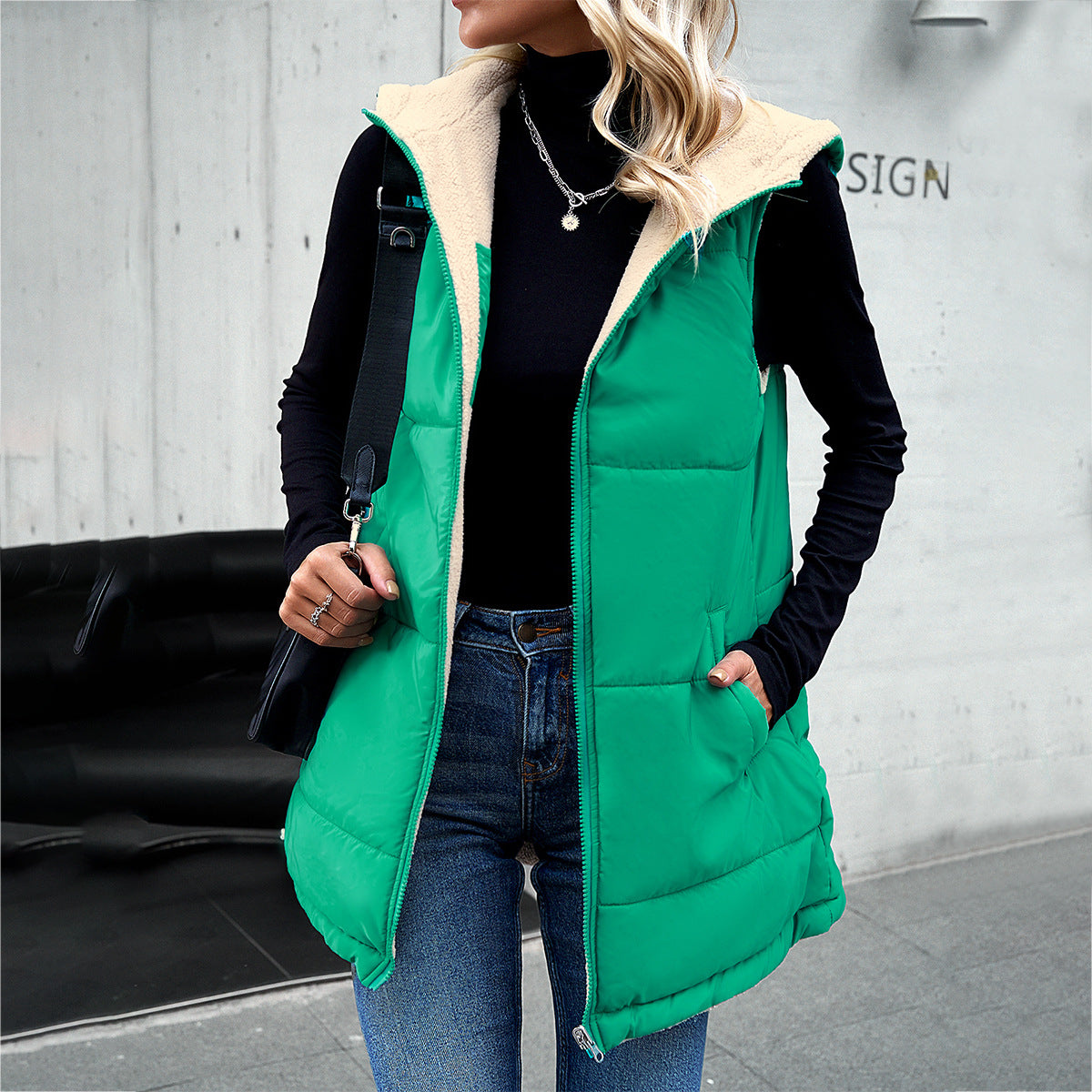 Casual Winter Women Vest Outerwear