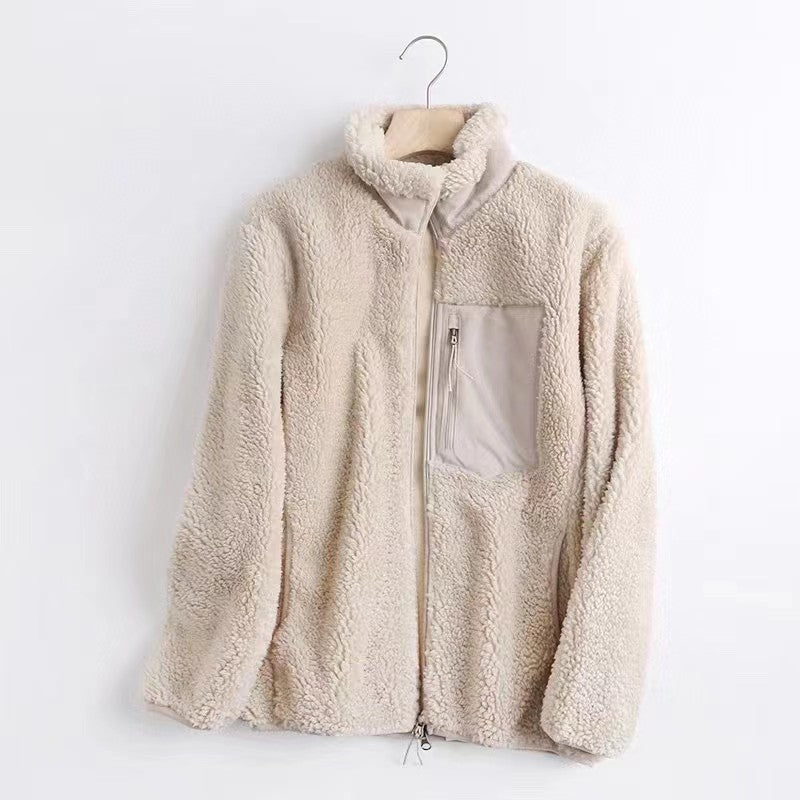 Casual Women and Men Winter Fleece Jacket Coats