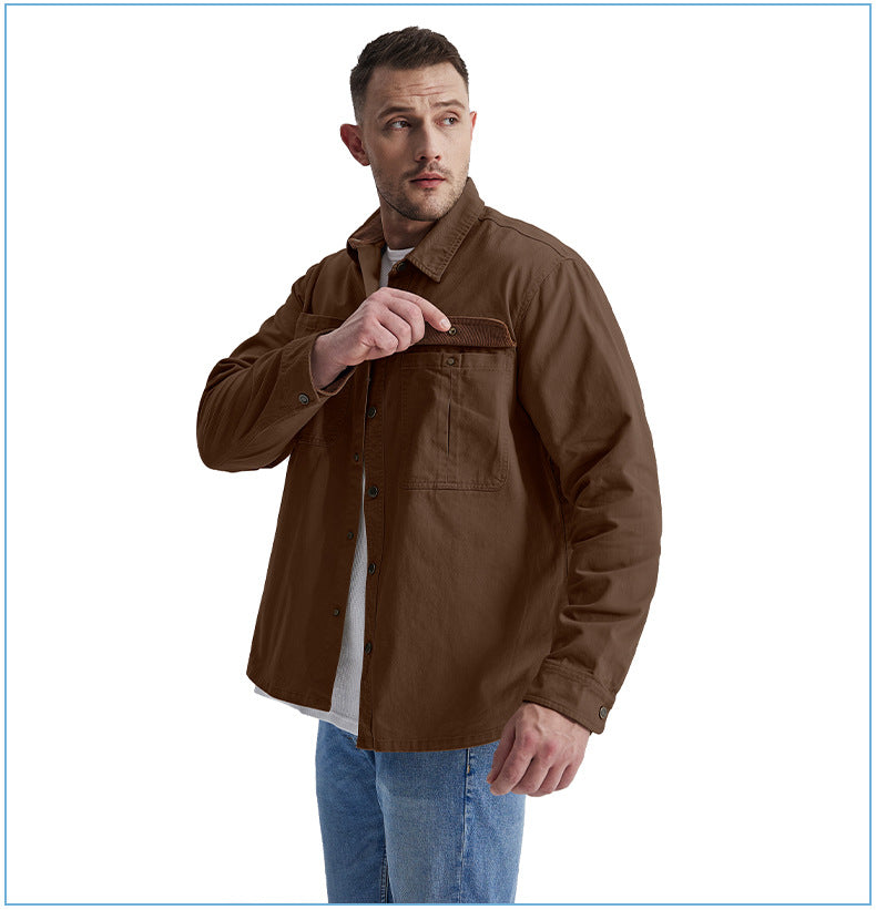 Casual Cotton Plus Sizes Long Sleeves Shirts for Men