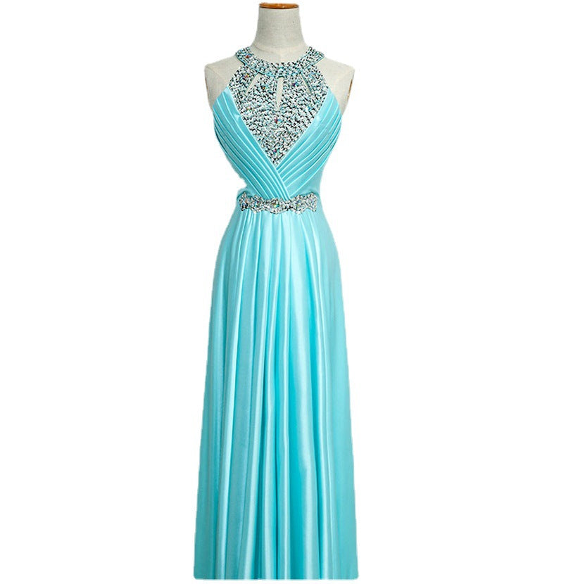 Elegant Halter Sleeveless Evening Dresses