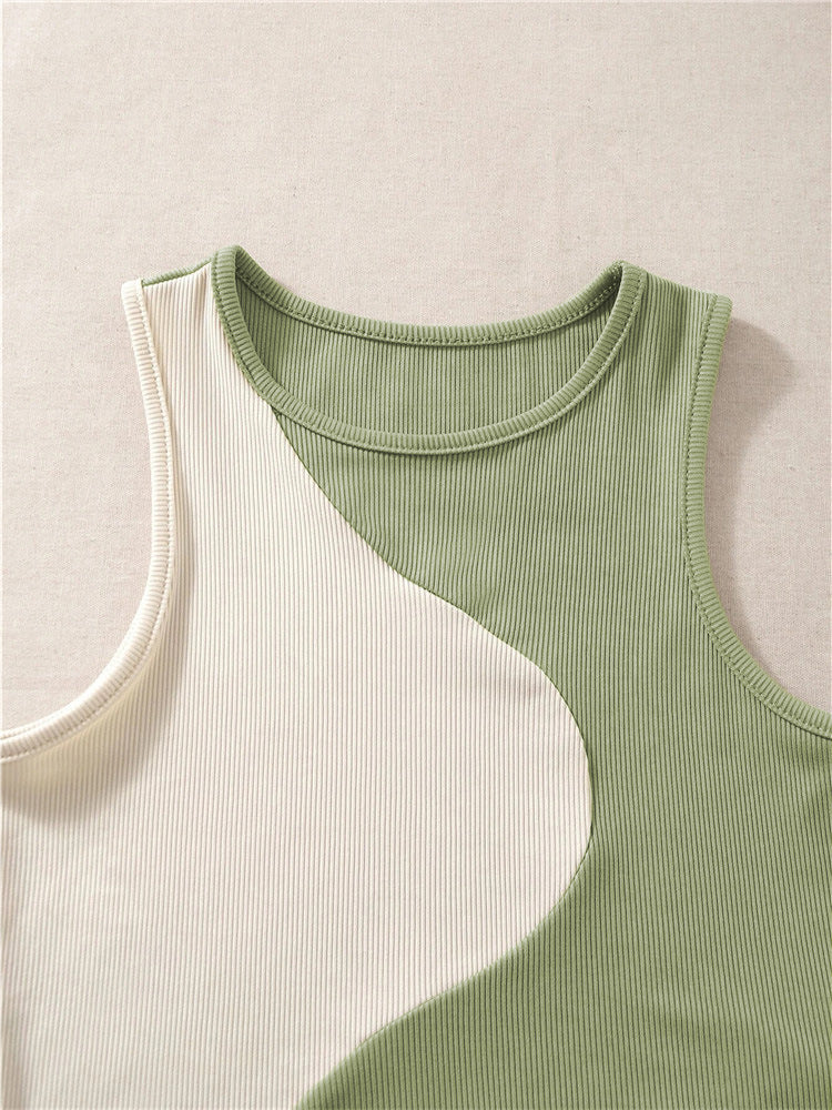 Sexy Round Neck Sleeveless Tank Tops