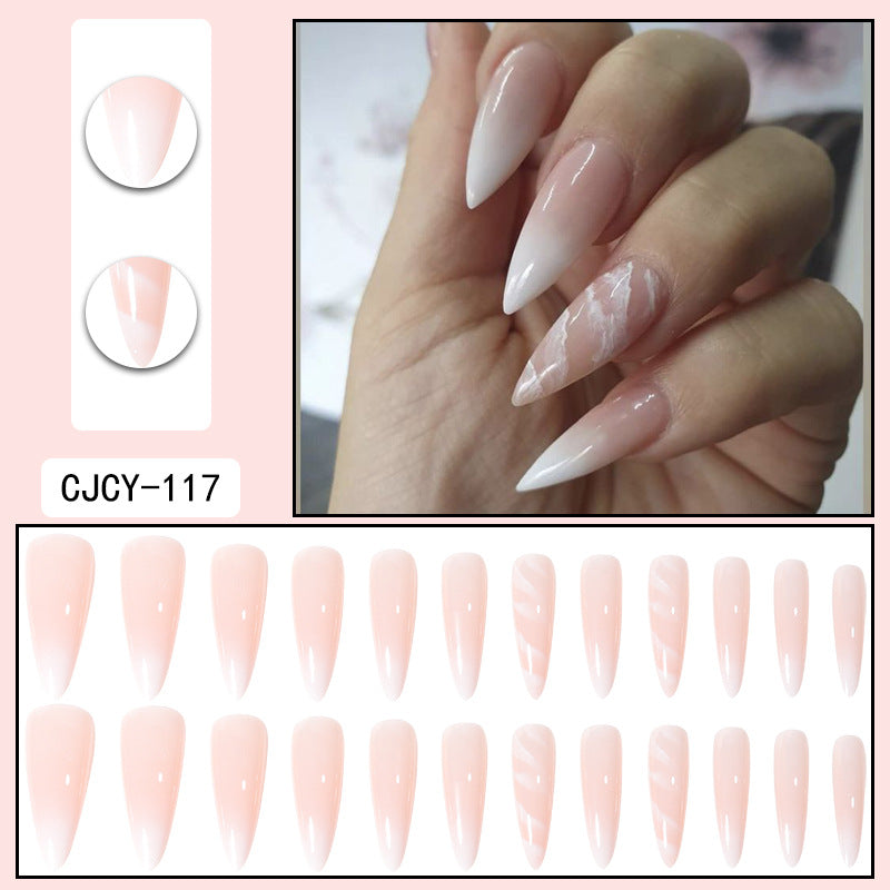 Fashion Gradient Color Extra Long Press on Nails