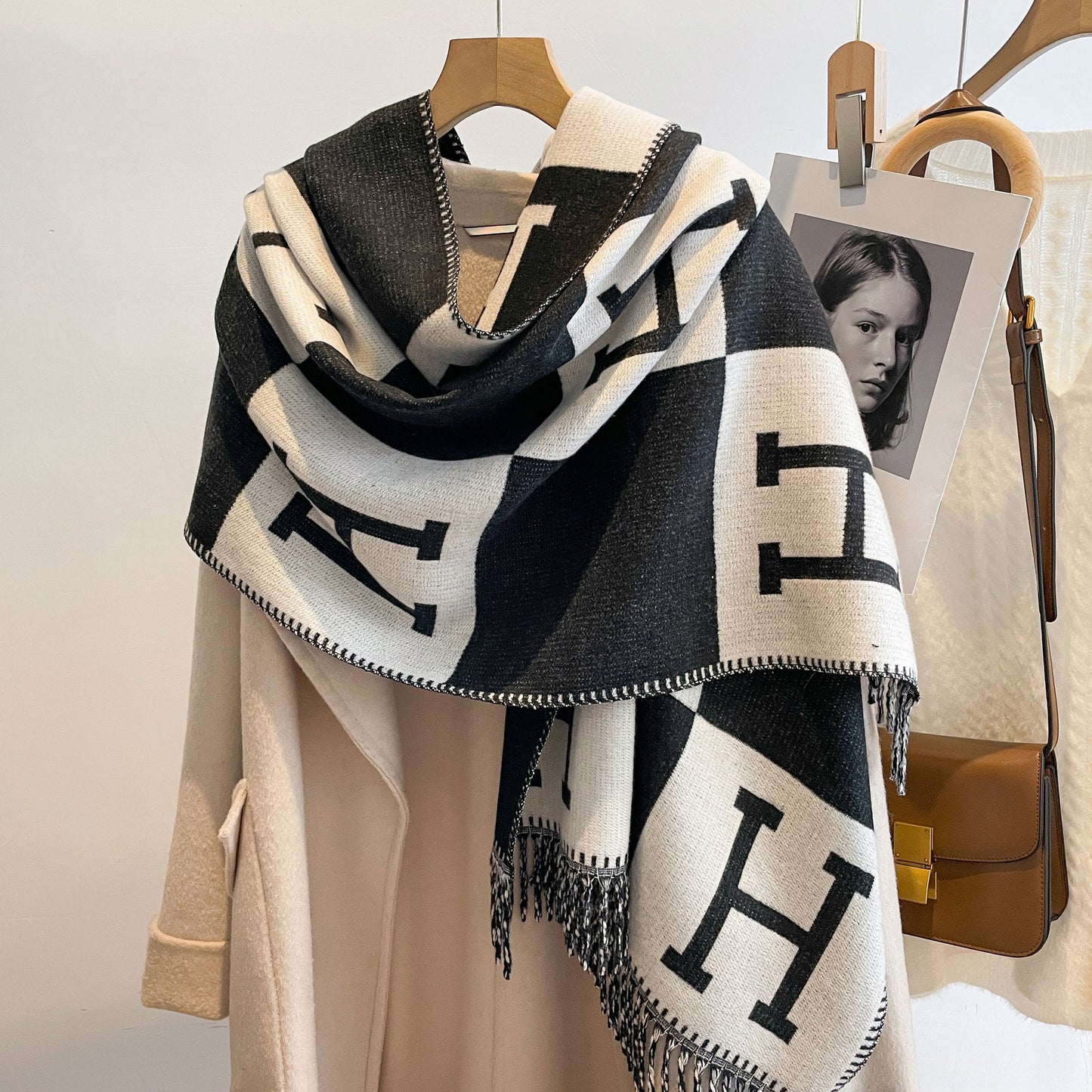 H Design Winter Warm Scarves Shawl