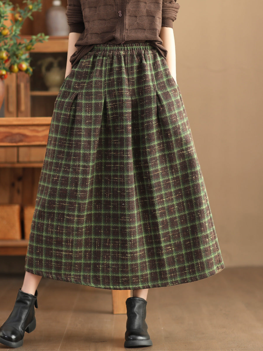 Vintage Thicken A Line Skirts