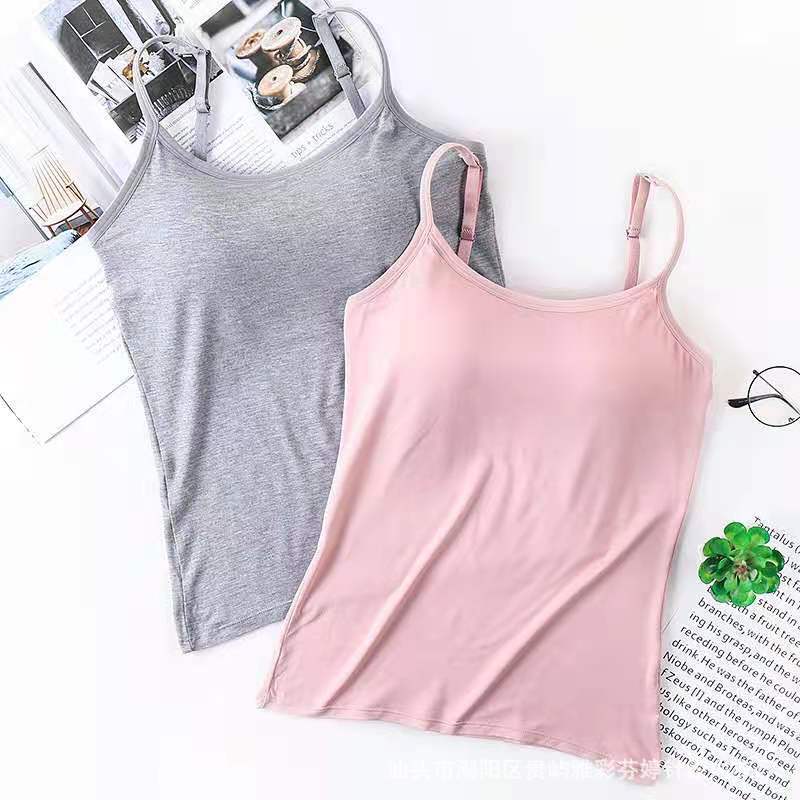 Sexy Built in Bra Comfort Summer Tank Tops