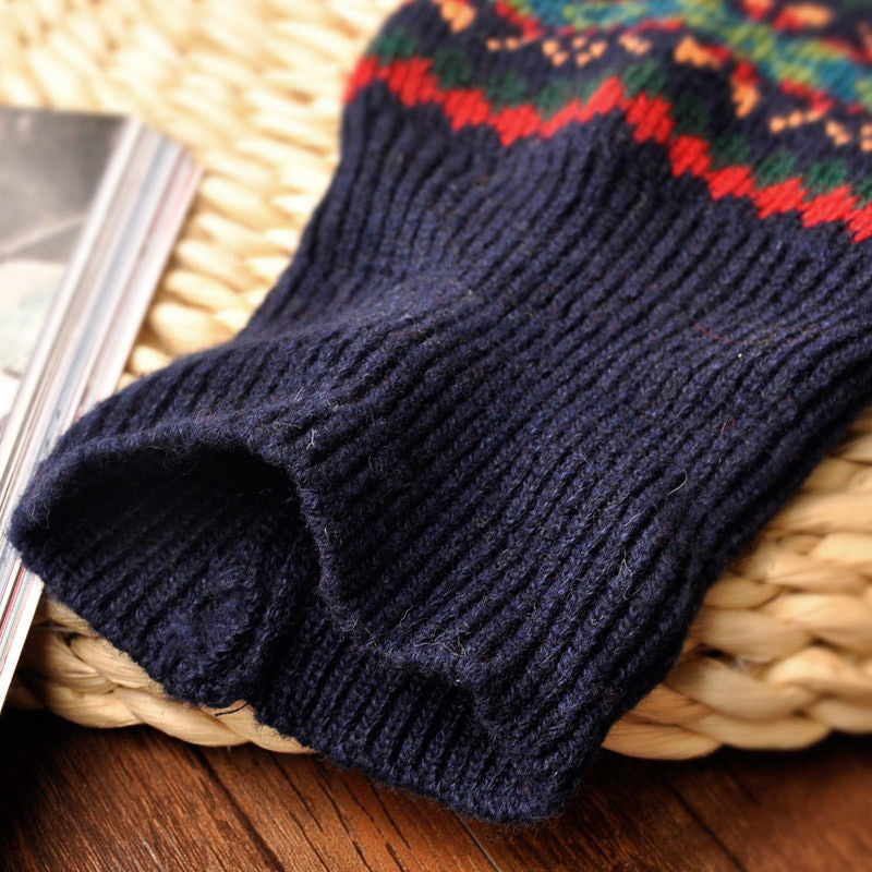 Winter Bohemian Long Knitted Socks for Women