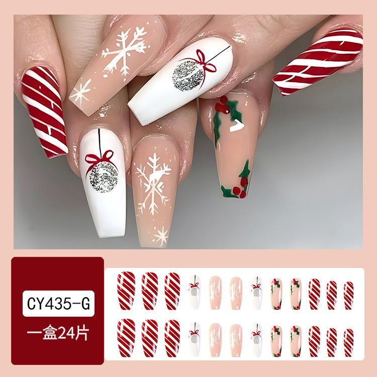 Classy Red Christmas Nails for Women