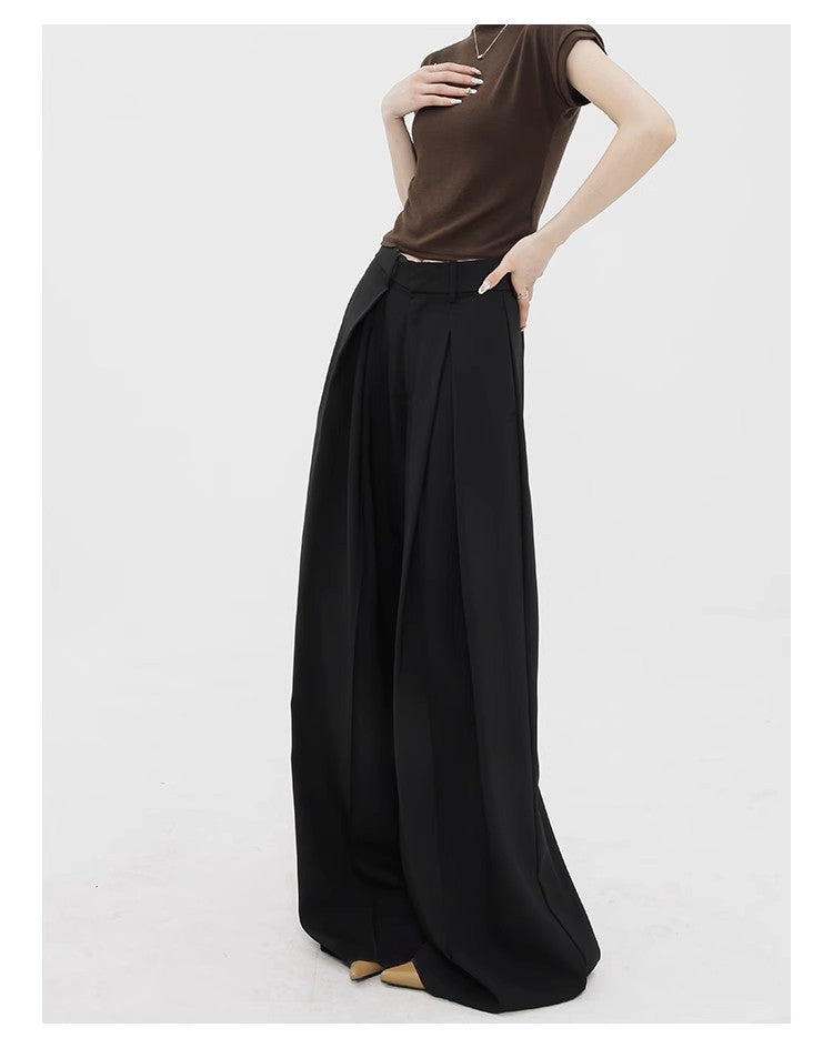 Casual High Waist Loose Wide Legs Pants