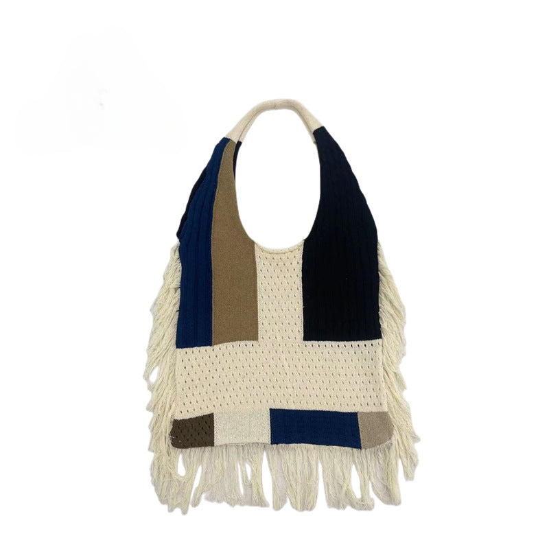 Vintage Tassels Knitted Shoulder Bags