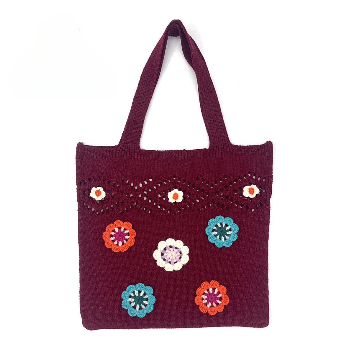 Women Crochet Weave Shoulder Handbags