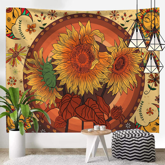 Sumflower Home Decorative Hanging Wall Tapestry