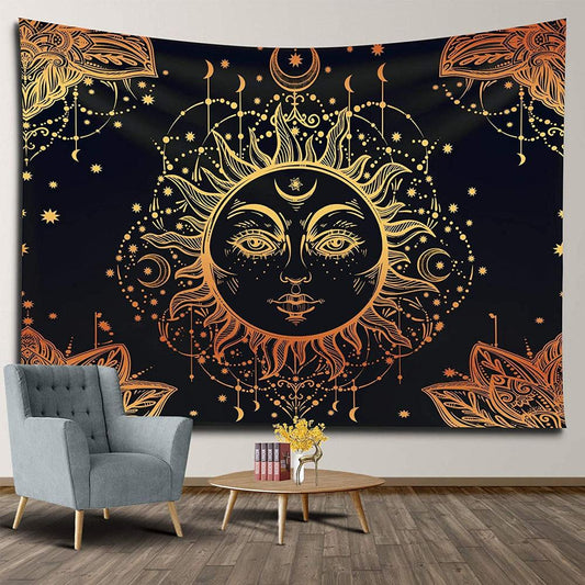 3D Sun God Room Decorative Hanging Wall Tapestry-LS-BKTY001-150x130-Free Shipping at meselling99