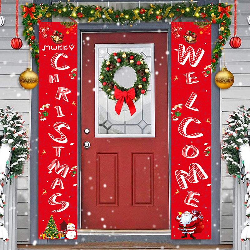 Merry Christmas Couplet Door/Porch Decoration