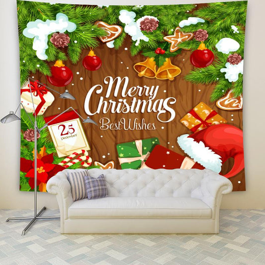 Merry Christmas Santa Claus Home Decorative Hanging Wall Tapestry