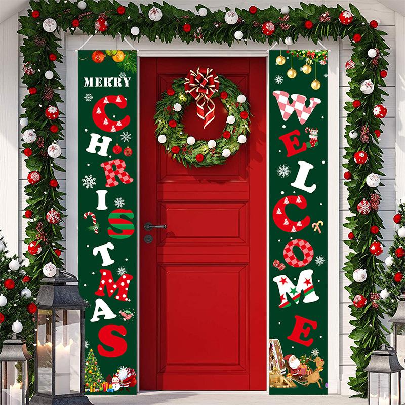 Merry Christmas Day Couplet  Door Decoration