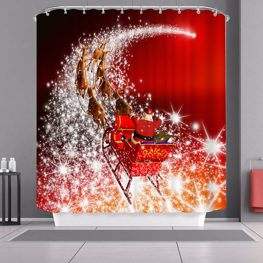 Waterproof Christmas Shower Curtain-STYLEGOING