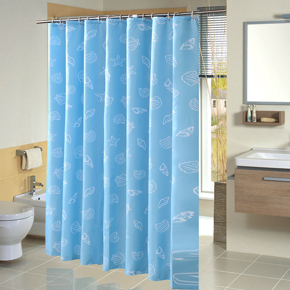 The Mediterranean Waterproof Bathroom Shower Curtain-STYLEGOING
