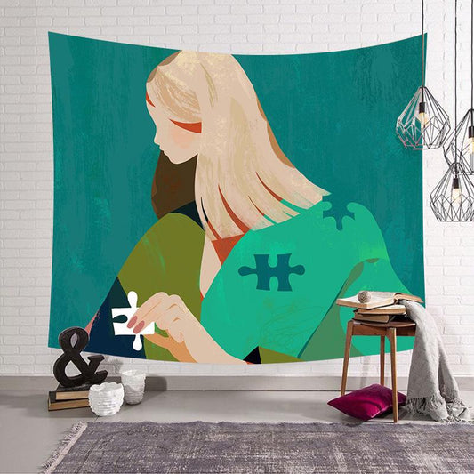 Beautiful Gril Decorative Hanging Wall Tapestry-wall tapestry-Free Shipping at meselling99