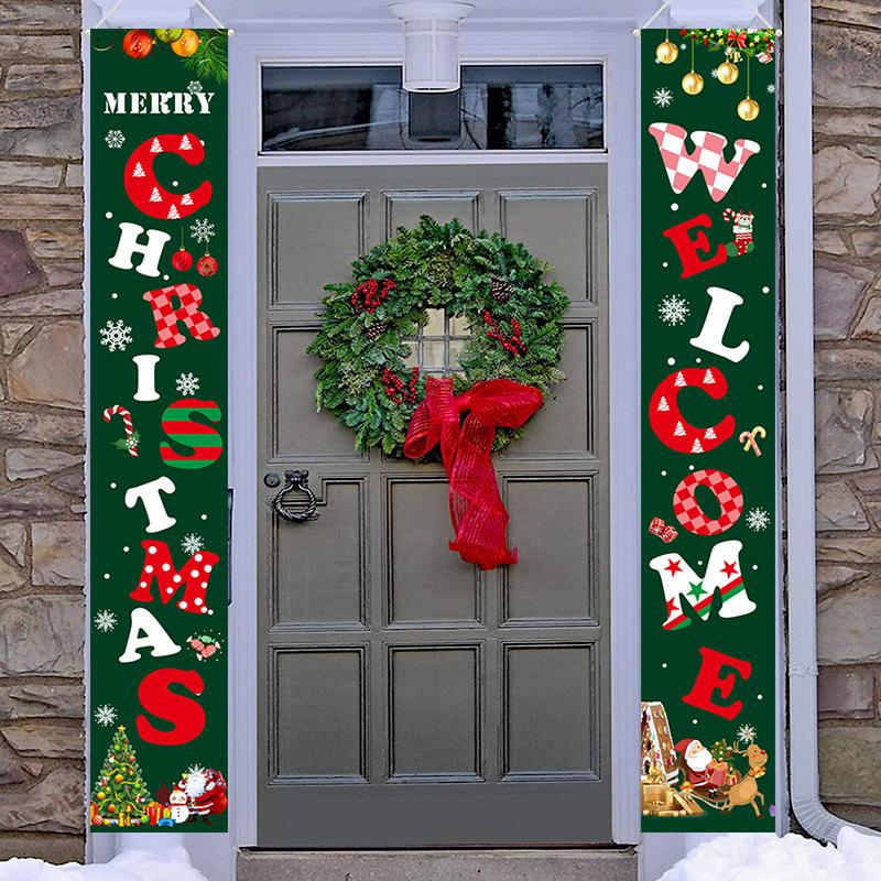 Merry Christmas Day Couplet  Door Decoration