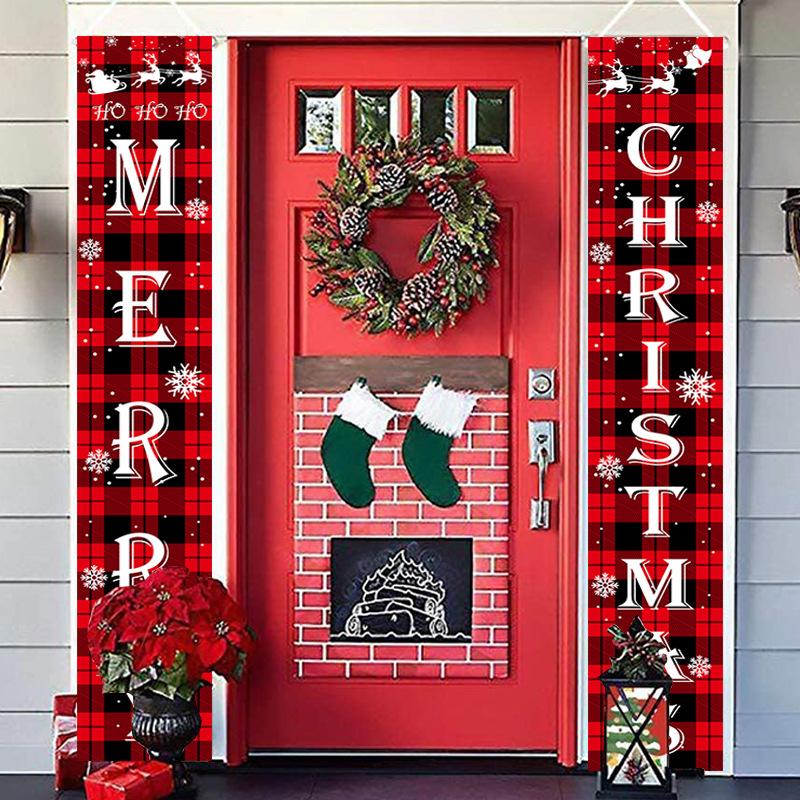 Merry Christmas Day Couplet  Door Decoration