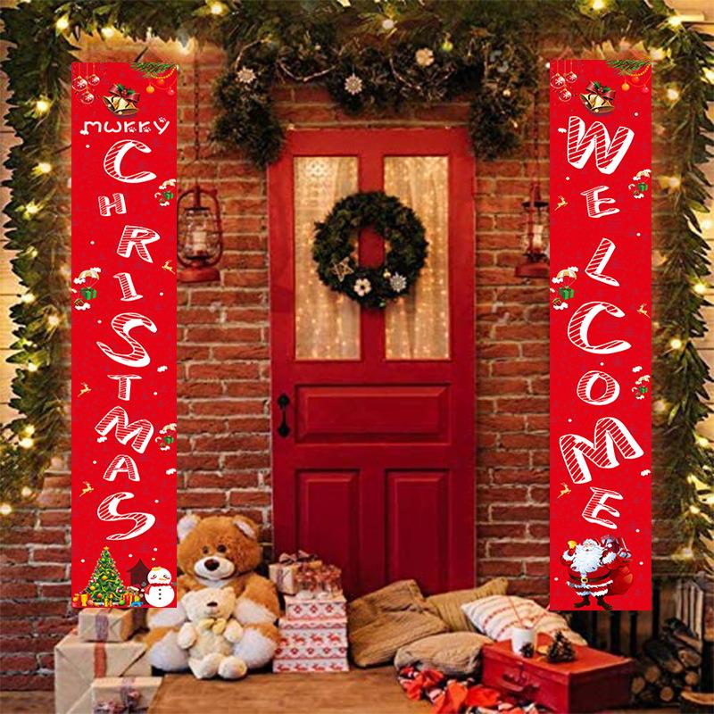 Merry Christmas Couplet Door/Porch Decoration