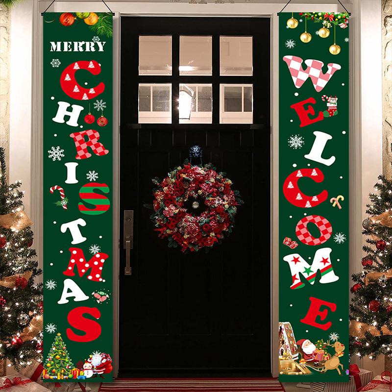 Merry Christmas Day Couplet  Door Decoration